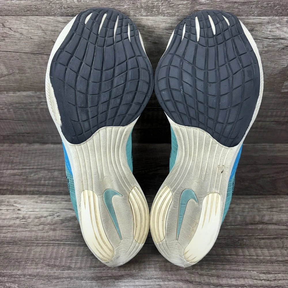 Nike Vaporfly Next% 2 Green Blue Womens US Size 8 CU4123-300 Running Shoes